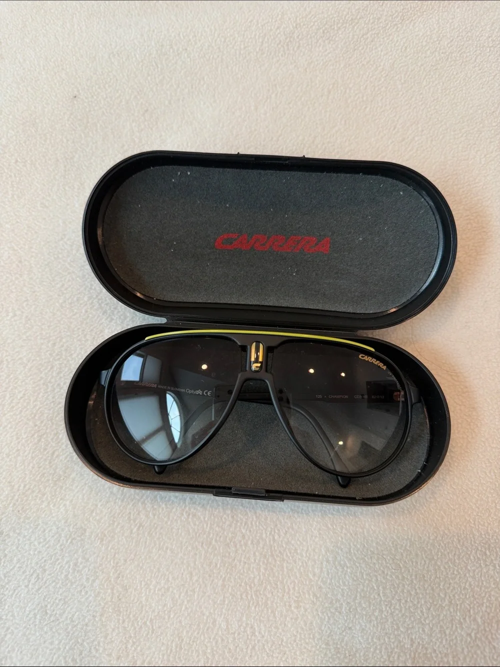 Carrera Black Sunglasses with Subtle Gold Accent